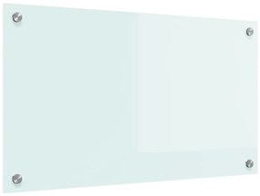 vidaXL Πίσω Πάνελ Κουζίνας Λευκό 70 x 40 cm σκληρυμένο γυαλί