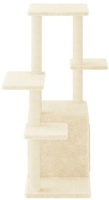 vidaXL Γατόδεντρο Κρεμ 97,5 εκ. με Στύλους Ξυσίματος από Σιζάλ