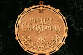 Σετ των 3 Intra απο ξύλο plywood 3mm-4mm πάχος Χριστουγεννιάτικο στολίδι αντίστροφης μέτρησης Δίασταση 8x8 cm INTRAFABR-107492266