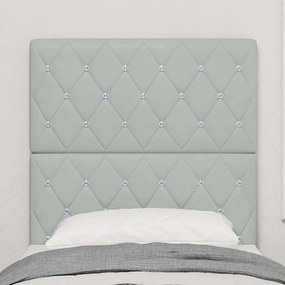 vidaXL Κεφαλάρι Ανοιχτό γκρι 80 cm Βελούδο