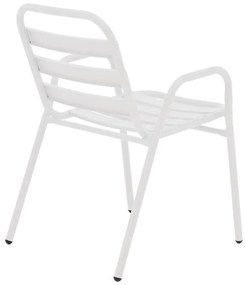 Σετ κήπου - Τραπεζαρία Watson - Sussie 3 τεμ. μέταλλο - γυαλί λευκό 70x70x70 εκ. 70x70x70 εκ.