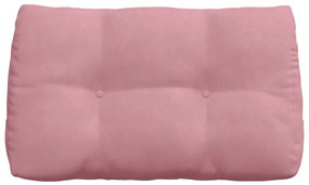 vidaXL Μαξιλάρι Πλάτης Ροζ 80 x 24 x 50 εκ Βελούδο