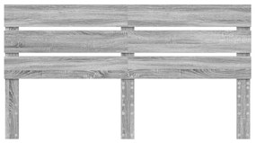 vidaXL Κεφαλάρι Γκρίζο Σονομα 180 cm Επεξεργασμένο ξύλο