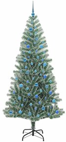 vidaXL Τεχνητό Δέντρο Χριστουγέννων με Χιόνι και Φώτα LED 240 cm