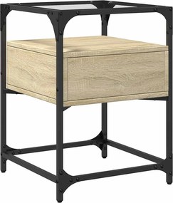 vidaXL Κομοδίνα 2 τεμ. Sonoma Δρυς 40 x 40 x 55 εκ. από Επεξεργ. Ξύλο