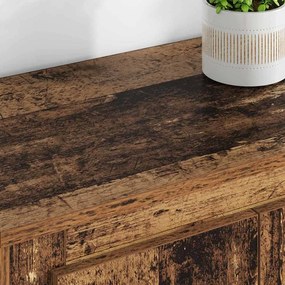 vidaXL Highboard με συρτάρι 3 pcs Παλιό Ξύλο Επεξεργασμένο ξύλο