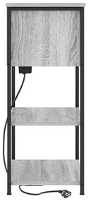 vidaXL Κομοδίνο Γκρι sonoma 55 x 31 x 76 εκ Επεξεργασμένο ξύλο