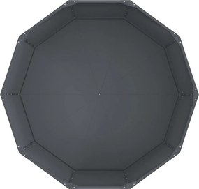 vidaXL Γλάστρα Ανθρακί 120 x 120 x 50 εκ Ατσάλι