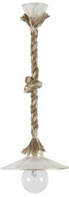Κρεμαστό Φωτιστικό Οροφής LP-150K-M-MIX-ROPE Λευκό-Μπρονζέ 31-1105 Heronia-31-1105-Μπρονζέ 31-1105
