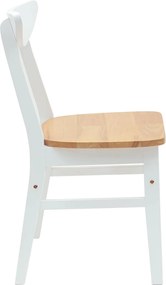 vidaXL Καρέκλες φαγητού 2 pcs Λευκό 42 x 47.5 x 81 εκ