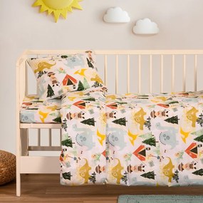 Σετ Σεντόνια Βαμβακερά Κούνιας 120x170εκ. Explorer Red Baby Line Melinen 20004400