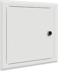 vidaXL Πάνελ Πρόσβασης 2 pcs Λευκό 23 x 23 x 3 cm Ατσάλι