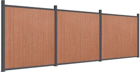 vidaXL Πάνελ Περίφραξης Καφέ 526 x 186 εκ. από WPC