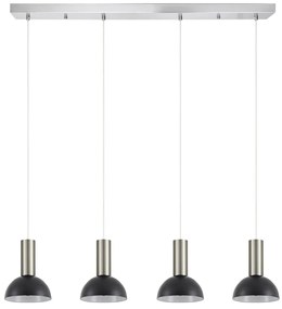 Φωτιστικό Οροφής Πολύφωτο Homelighting 77-8469 Nickel/Black