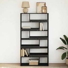 vidaXL Ράφι βιβλίων 100 x 33 x 156,5 εκ Επεξεργασμένο Ξύλο Μαύρη δρυς