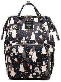 Τσάντα Μωρού Πλάτης B-240 42x14x26 Blue Fabric