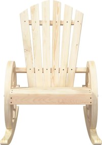 vidaXL Πολυθρόνες Κουνιστές Adirondack 2 τεμ. από Μασίφ Ξύλο Ελάτης