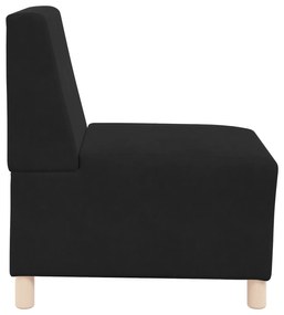 vidaXL Καθίσμα Σαλονιού Μαύρο 55 x 74 x 82 εκ. Βελούδο