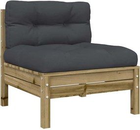 vidaXL Patio Sofa Vacuum pressure treated pine wood, Oxford fabric