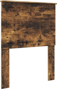 vidaXL Κεφαλάρι με κεφαλάρι Καπνιστό Δρύς 75 cm Επεξεργασμένο ξύλο