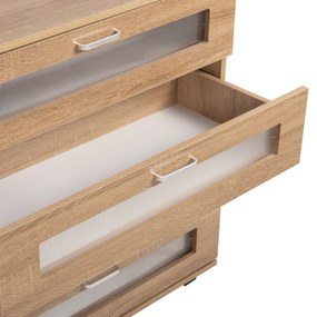 Συρταριέρα Μελαμίνης Thorgan 4 Συρτάρια-Sonama Χρώμα 80x40x83Υεκ