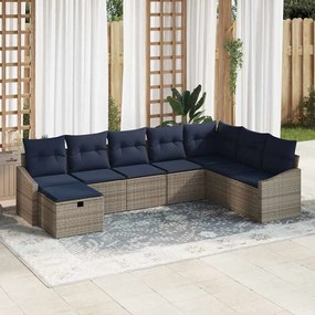 vidaXL Σετ Καναπέ με μαξιλάρι 6 pcs συνθετικό ρατάν