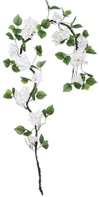 Τεχνητή Γιρλάντα Ορτανσία 00-40006-1 240cm Green-White Marhome Συνθετικό Υλικό