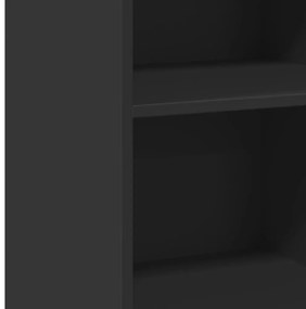vidaXL Συρταριέρα Μαύρη 50x41x93 εκ. από Επεξεργασμένο Ξύλο