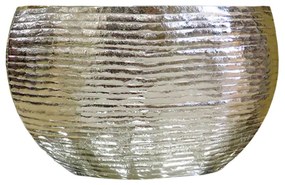 Βάζο-Μπωλ Μεταλλικό Ασημί Art Et Lumiere 48x17,5x28εκ. 20571
