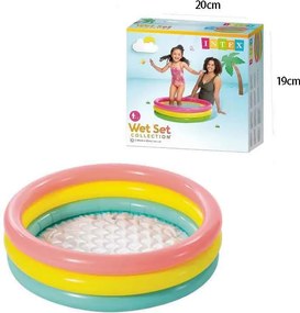 Intex παιδική πισίνα φουσκωτή #58924NP 86cm x 25cm - Wet Set Three-ring pool