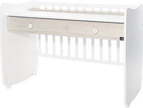 BED DREAM 70/140 COLOUR WHITE/LIGHT OAK NEW