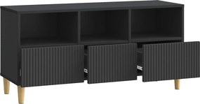 vidaXL Ντουλάπι TV 102 x 34,5 x 50 εκ. Μαύρο Επεξεργασμένο Ξύλο