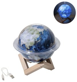 Επαναφορτιζόμενος Υγραντήρας - Diffuser Αρωματοθεραπείας με Φως και 3 Λειτουργίες Φωτισμού Galaxy Humidifier