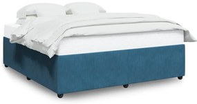 vidaXL Πλαίσιο Κρεβατιού Μπλε 180x200 εκ. Βελούδινο