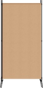 vidaXL 3-Panel Room Divider Μπεζ 260 x 180 cm Ύφασμα