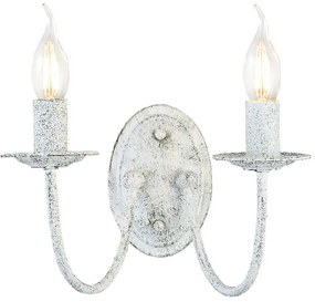 Φωτιστικό Τοίχου Elegant DL9312WAG White Metal