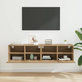 vidaXL Βάσεις τηλεόρασης 2 pcs Artisan Oak Επεξεργασμένο ξύλο