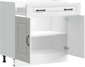 vidaXL ντουλάπι βάσης κουζίνας Kalmar Λευκό από Επεξεργασμένο Ξύλο