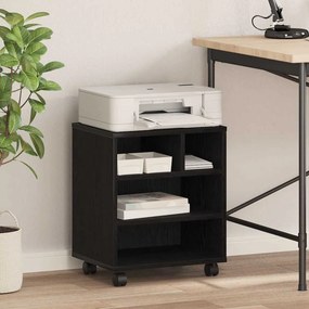 vidaXL Σταντ Εκτυπωτή Μαύρη Οξυά 41 x 32 x 48 εκ. Επεξεργασμένο ξύλο