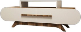 Έπιπλο Τηλεόρασης Καρυδιά / Κρέμ RASE 145x36,8x49,8