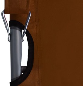 vidaXL Καρέκλες Παραλίας Πτυσσόμενες 2 τεμ. Καφέ Υφασμάτινες