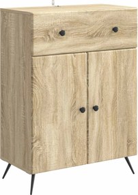 vidaXL Πλαϊνό γραφείο Sonoma Δρυς 66 x 34,5 x 90 εκ Επεξεργασμένο Ξύλο