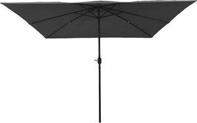 vidaXL Ομπρέλα Κήπου Ανθρακί 295 x 295 x 245 εκ