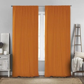 Κουρτίνα Με Τρέσα Renas 106 Orange 140x280 - Lino Home