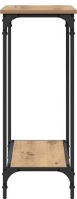 vidaXL Τραπέζι κονσόλας με ράφι artisan δρυς 75 x 30.5 x 75 εκ