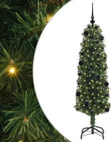 vidaXL Τεχνητό Χριστουγεννιάτικο Δέντρο με 150 LED Πράσινο 150 cm