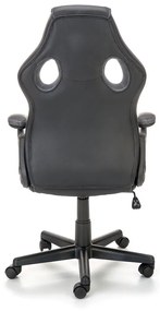 ΚΑΡΕΚΛΑ ΓΡΑΦΕΙΟΥ / GAMER CAIN ΜΑΥΡΟ / ΓΚΡΙ 62x63x108-117cm