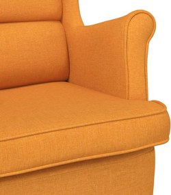 vidaXL Πολυθρόνα Σκούρο Κίτρινη 74 x 84 x 100 εκ. Υφασμάτινη