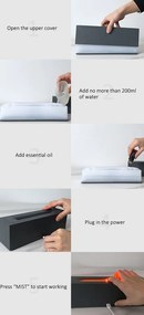 Υγραντήρας χώρου με εφέ φλόγας - 221316 - White