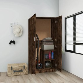vidaXL Ντουλάπα Καπνιστή Δρυς 82,5x51,5x180 εκ. από Επεξεργασμένο Ξύλο